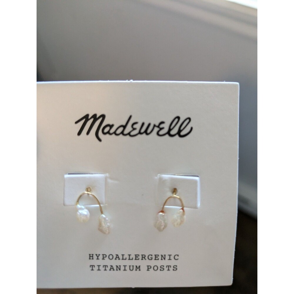 Madewell 14k Pearl Stud Earrings